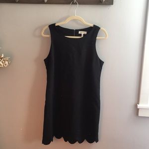 Monteau Scalloped Hem Sleeveless Dress
